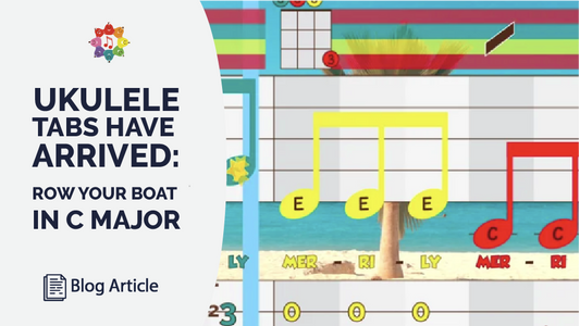 NEW Free Video: Ukulele Tabs Have Arrived w/ Row Your Boat in C Major