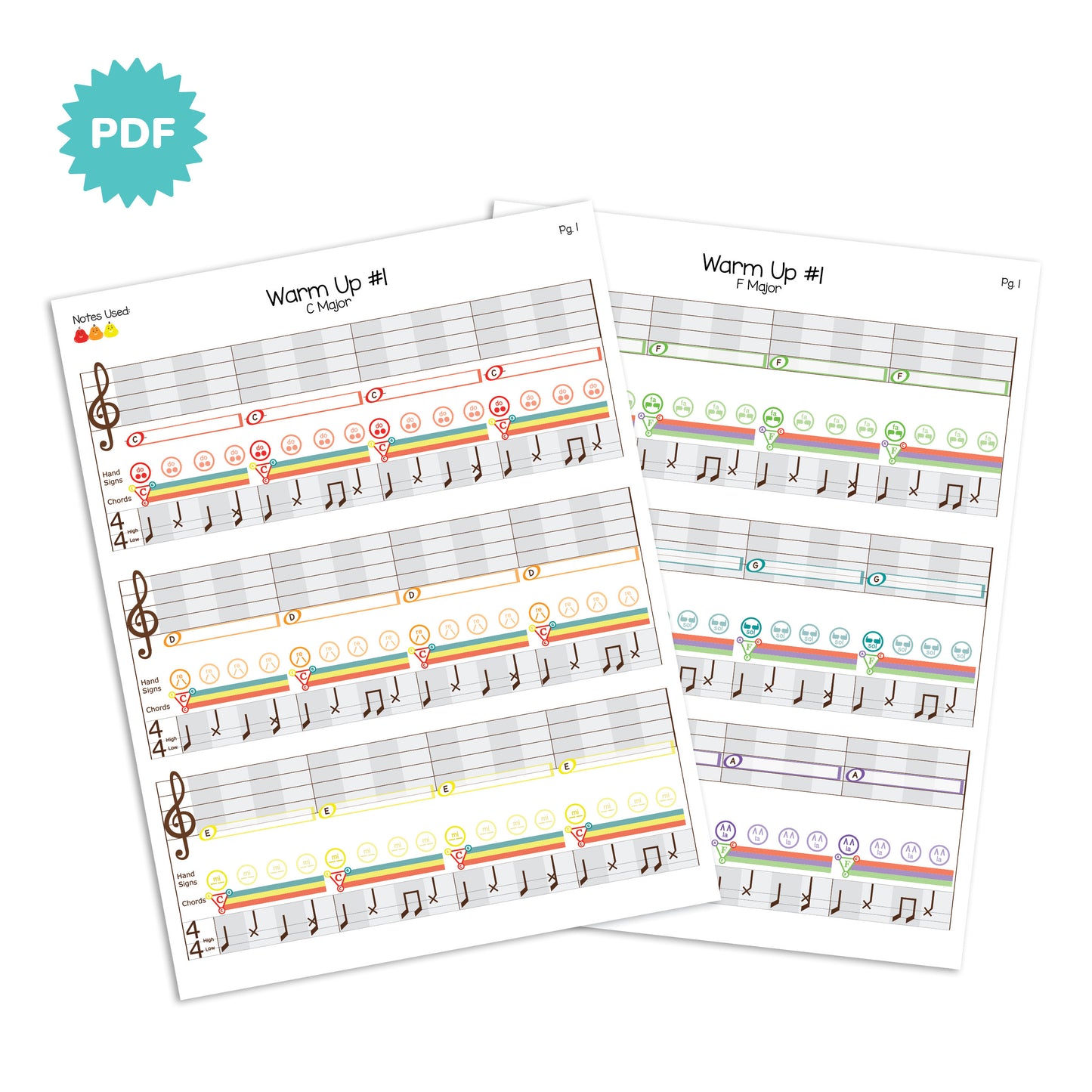 Warm Up #1 & #2 (3 Note Song)