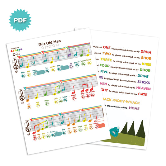 *FREE* This Old Man - C Major - My First Swingin' Songbook