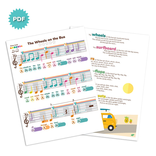 *FREE* The Wheels on the Bus - G Major - My First Swingin' Songbook