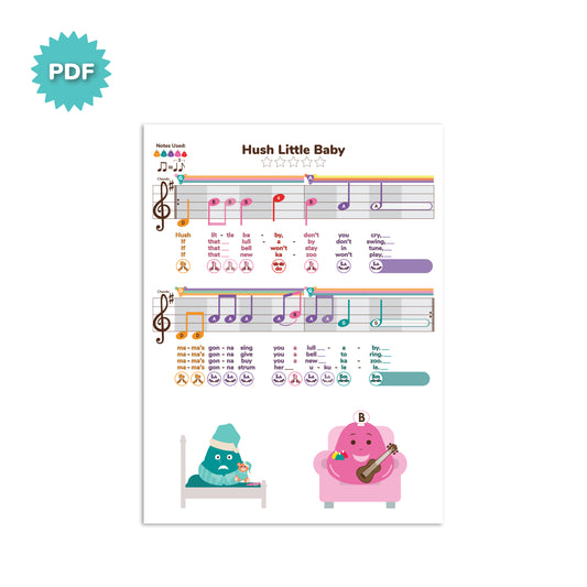 *FREE* Hush Little Baby - G Major - My First Swingin' Songbook