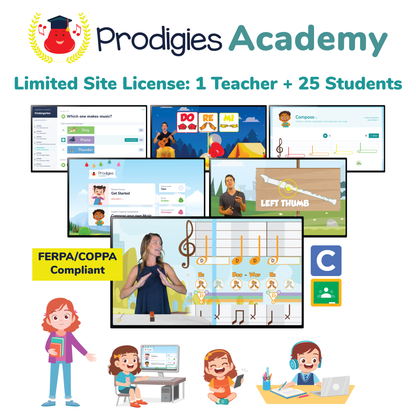 Prodigies Academy - 1 Year (PreK-5 Curriculum & LMS)